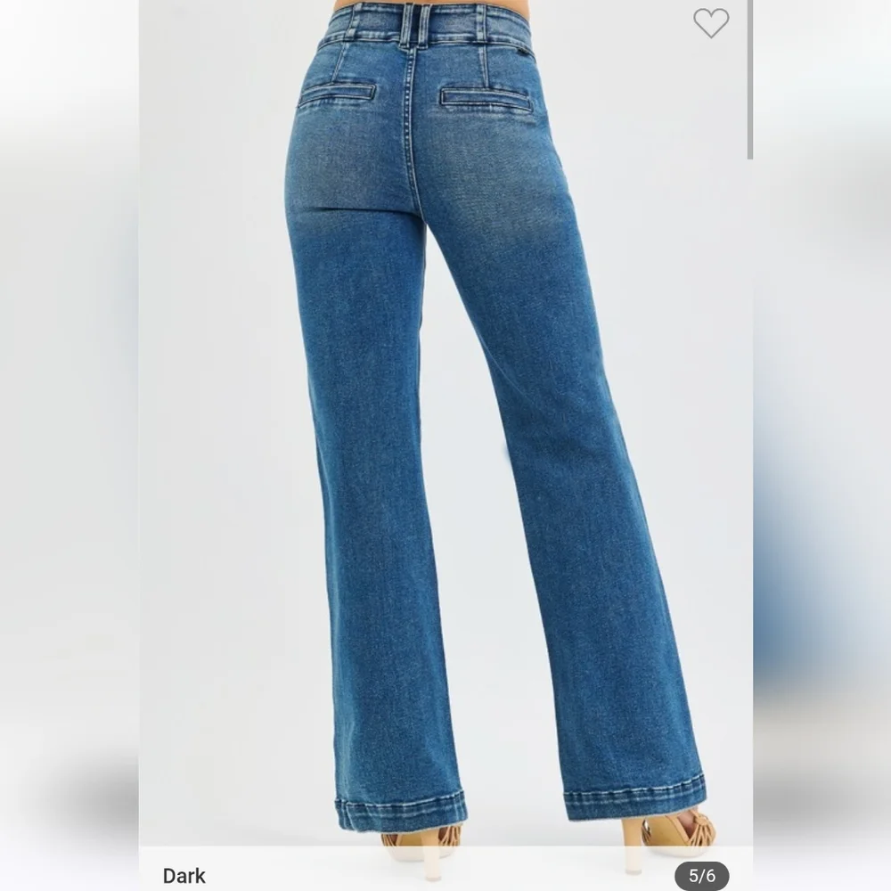 Size 3! NWT, Risen Tummy Control Women's Boot Cut Jeans - Picture 1 of 5